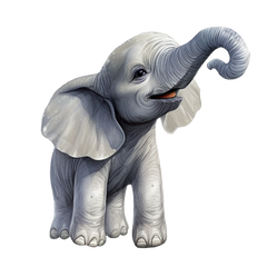 Baby Elephant - Dream big, little one sticker