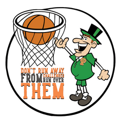 Basketball - Conquer challenges, don't shy away sticker