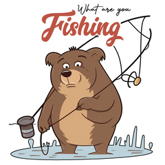 Curious Catch - Baffled Bear Stickers