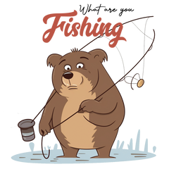 Curious Catch - Baffled Bear Stickers