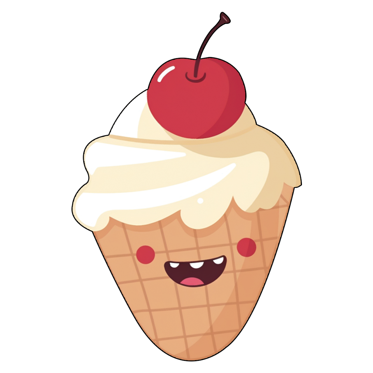 Corn Ice Cream - Delight in the melt-away sweetness sticker