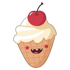 Corn Ice Cream - Delight in the melt-away sweetness sticker