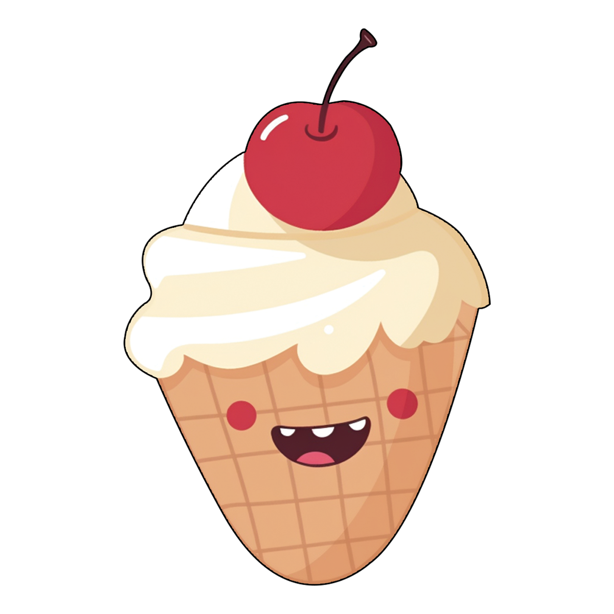 Corn Ice Cream - Delight in the melt-away sweetness sticker