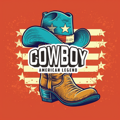 Cowboy - Ride into the wild west with style sticker