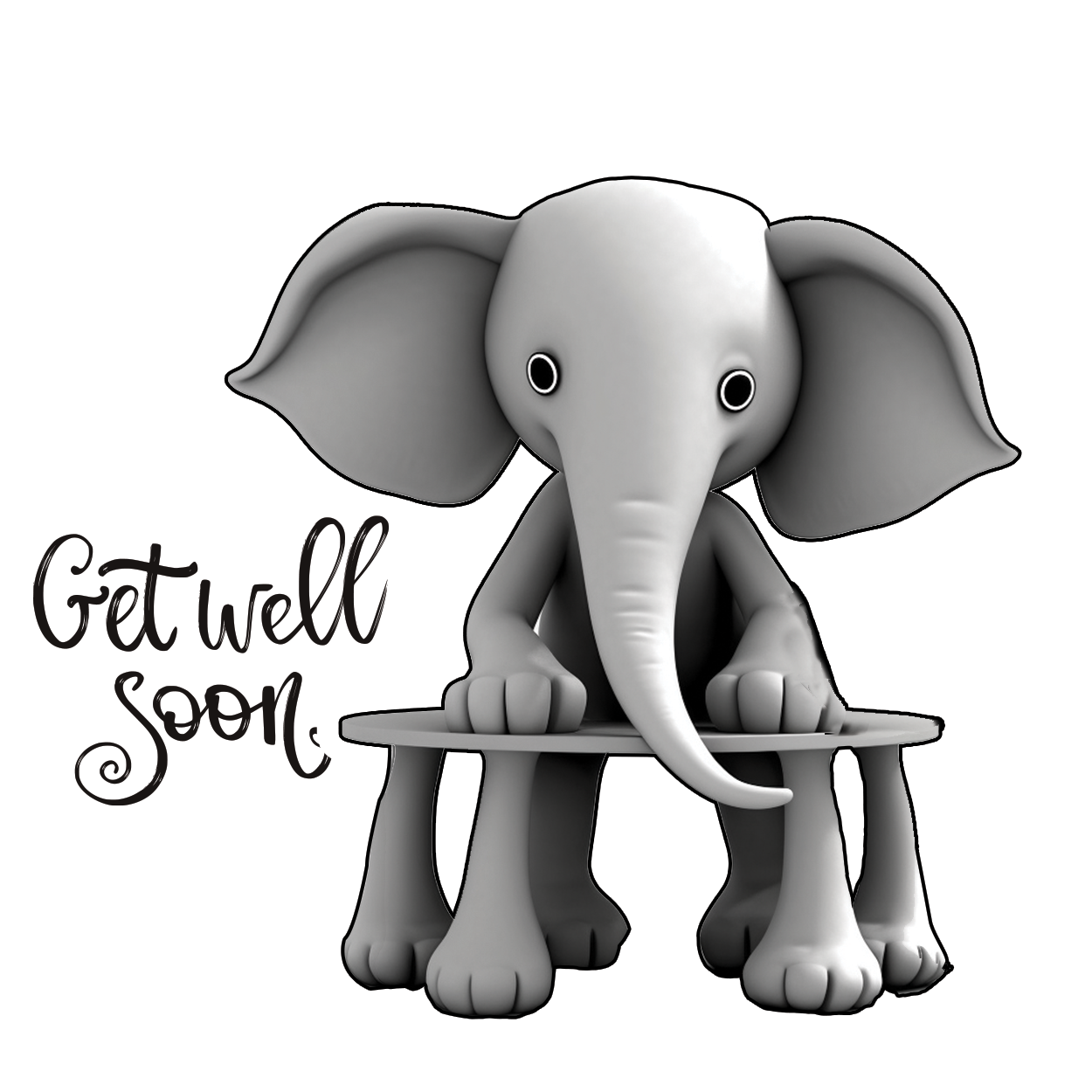 Elephant Hugs - Healing Wishes Stickers