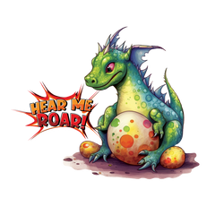 Dragon - Hear me roar in the world of fantasy sticker