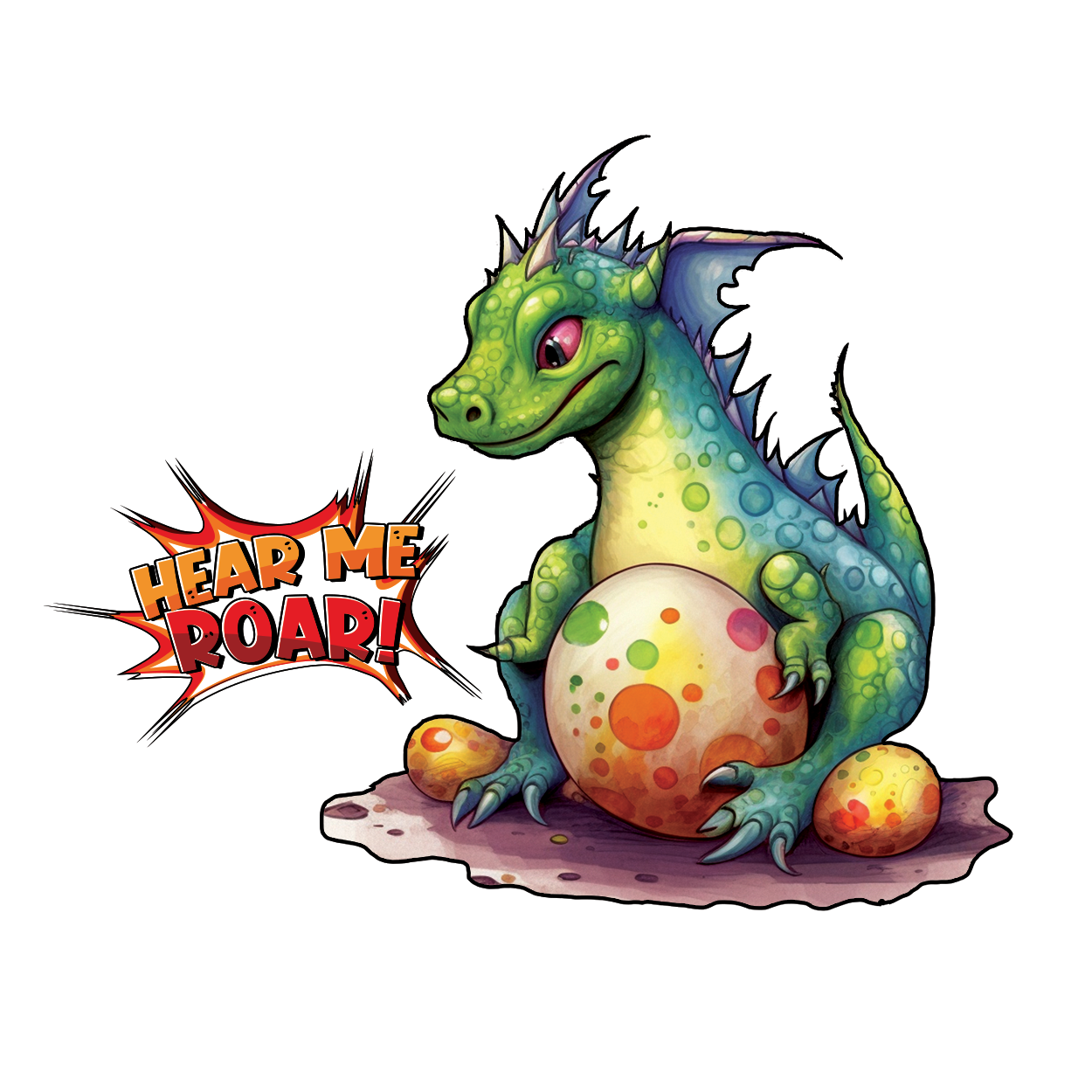 Dragon - Hear me roar in the world of fantasy sticker