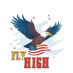 Eagle - Soar high in the sky sticker