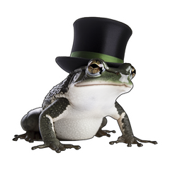 Frog - Leaping towards freedom sticker