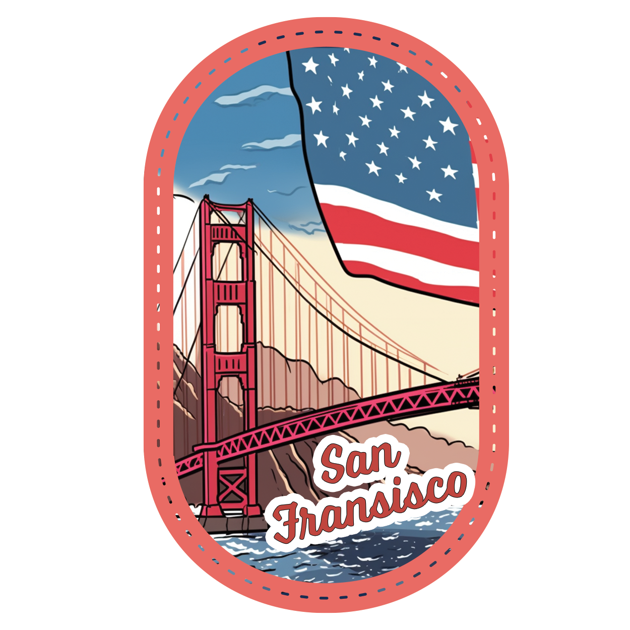 Golden Gateway - San Francisco Stickers