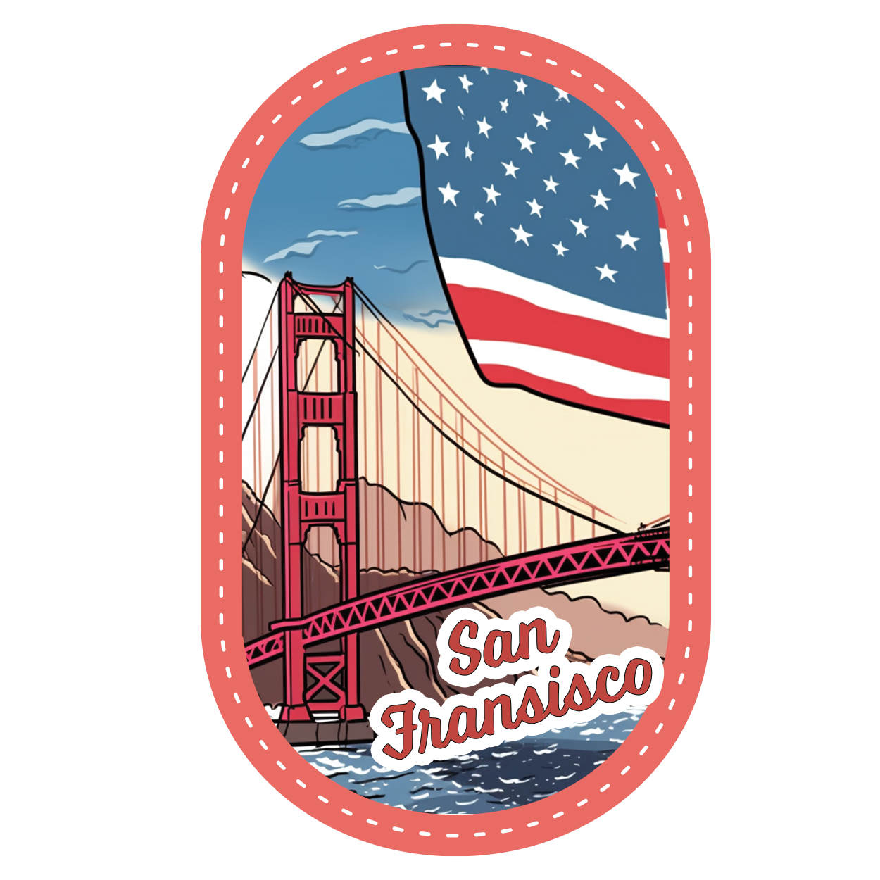 Golden Gateway - San Francisco Stickers