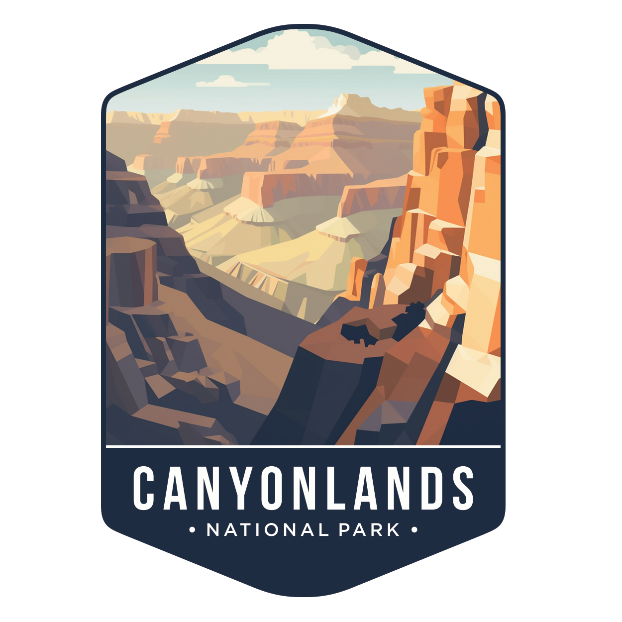 Grand Canyon - Experience the grandeur of Canyon Lands National Park sticker