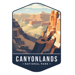 Grand Canyon - Experience the grandeur of Canyon Lands National Park sticker