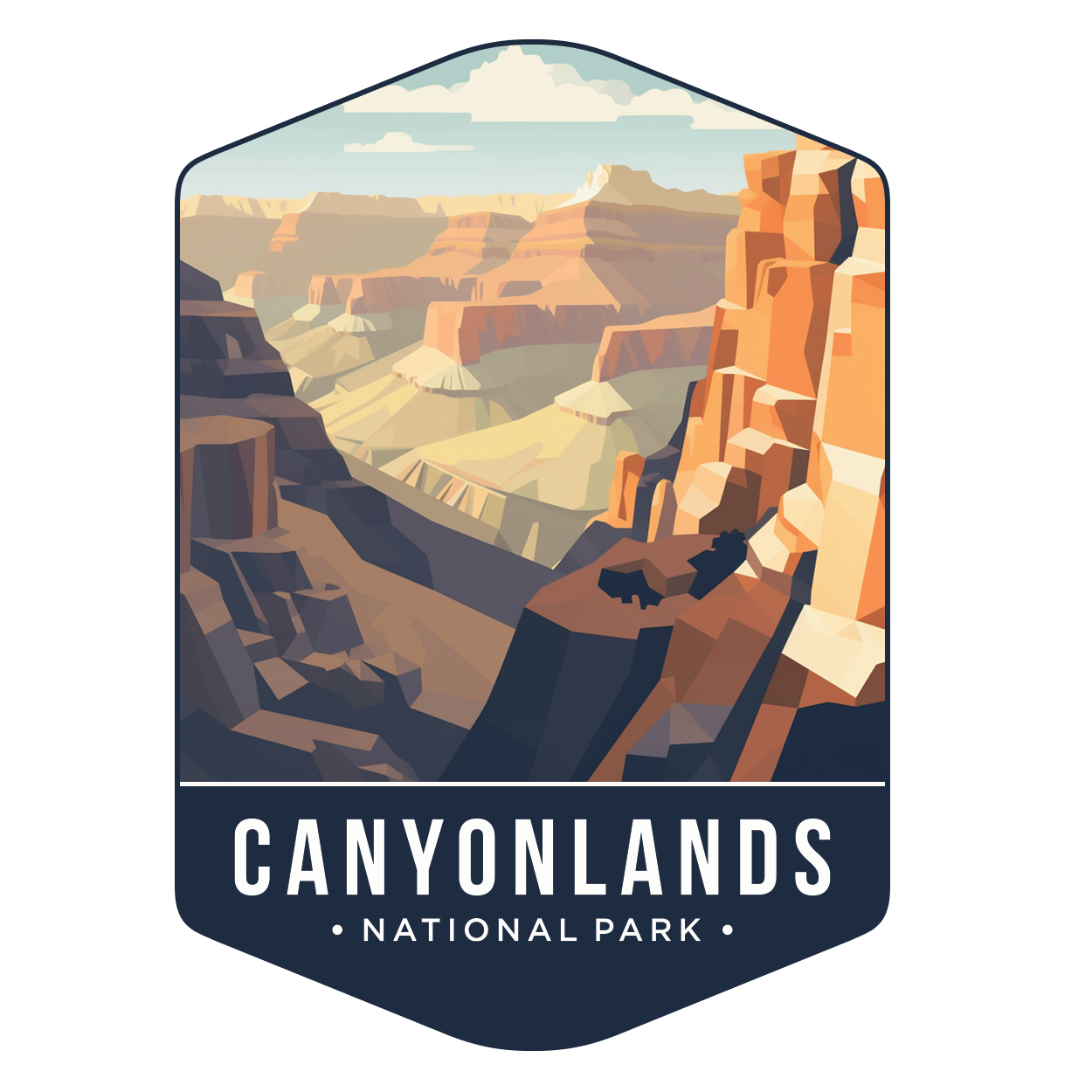 Grand Canyon - Experience the grandeur of Canyon Lands National Park sticker