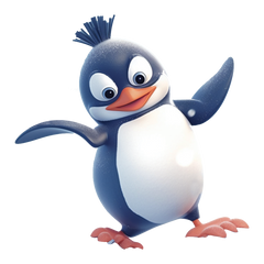 Joyful Waddles - Happy Penguin Stickers