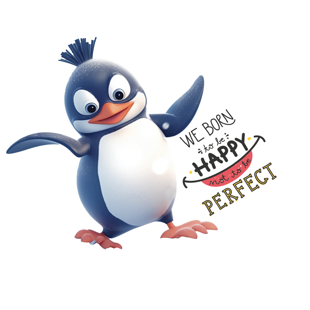 Joyful Waddles - Happy Penguin Stickers