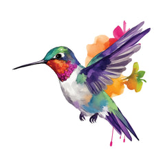 Whimsical Hummingbird - Never Stop Dreaming Sticker