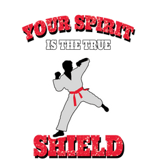 Judo Karate - Your spirit, your ultimate shield sticker