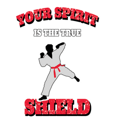 Judo Karate - Your spirit, your ultimate shield sticker