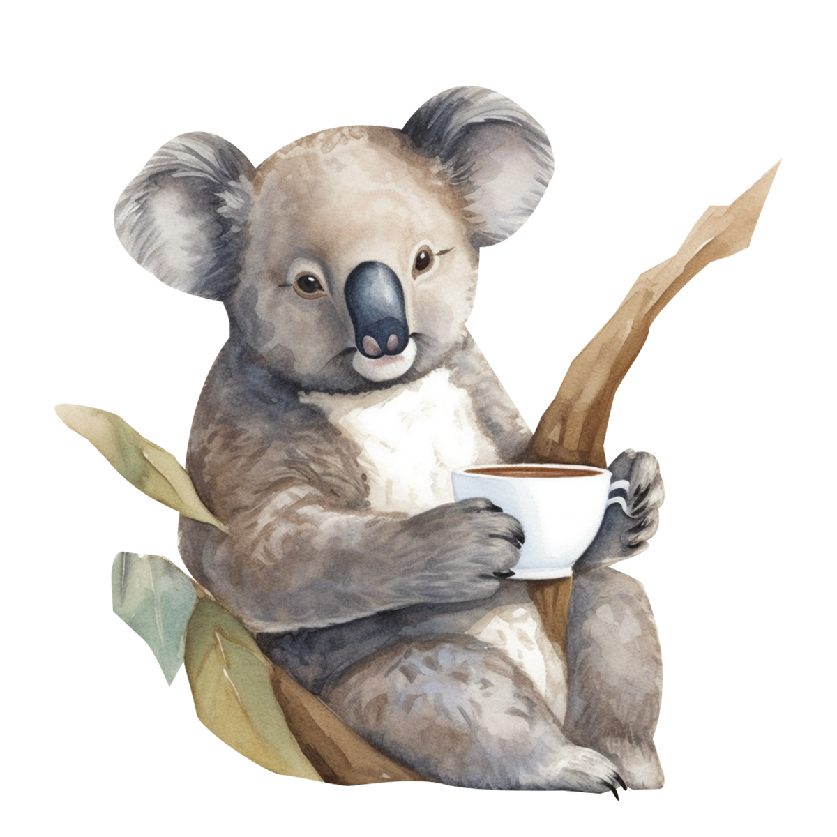 Koala Cuddles - Rise and Grind with Coffee!