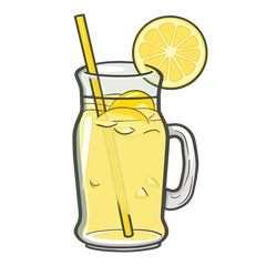 Lemonade - Sip and smile with refreshing sweetness sticker