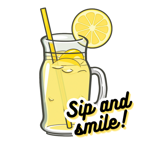 Lemonade - Sip and smile with refreshing sweetness sticker