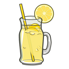 Lemonade - Sip and smile with refreshing sweetness sticker