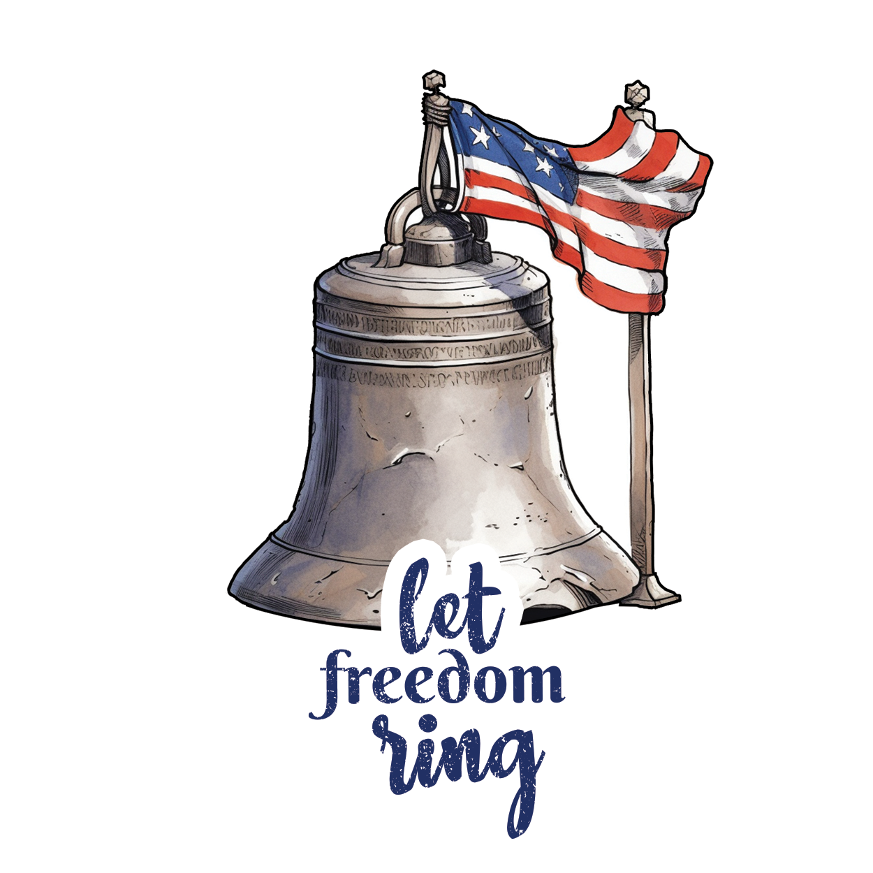 Liberty Bell - Echoing the sound of freedom sticker