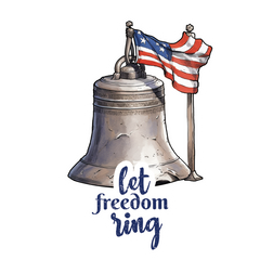 Liberty Bell - Echoing the sound of freedom sticker