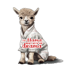 Llama - Embracing peace, no drama sticker