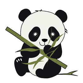 Zen Bites - Panda Bamboo Munch Stickers