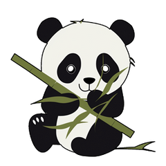 Zen Bites - Panda Bamboo Munch Stickers