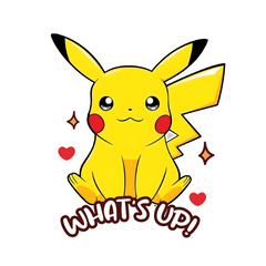 PikaChatter - What's Up Pikachu Stickers