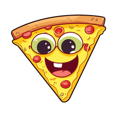 Pizza Party - Savor the joy of cheesy gatherings sticker