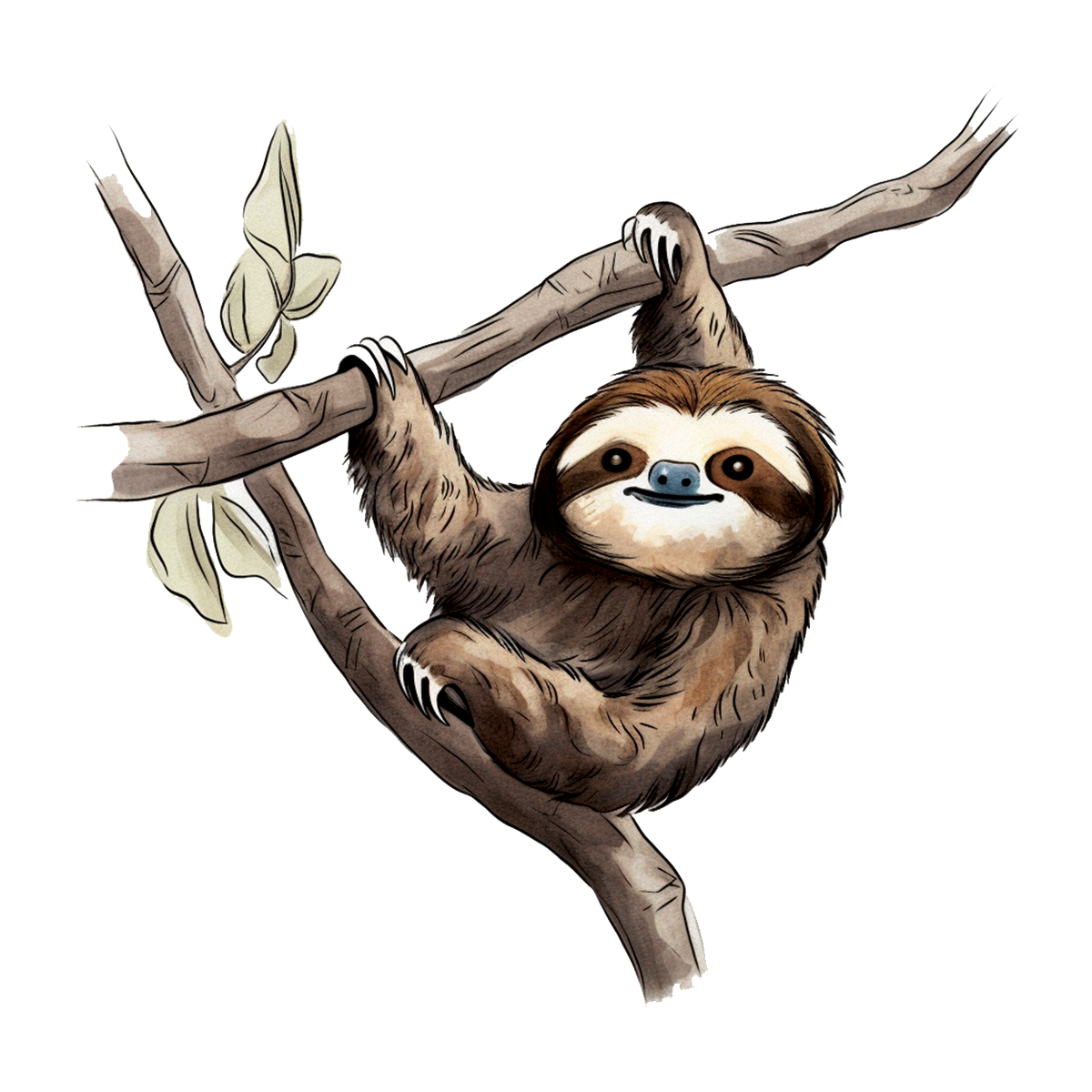 Slothful Vibes - Lazy Sloth Stickers