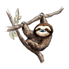 Slothful Vibes - Lazy Sloth Stickers