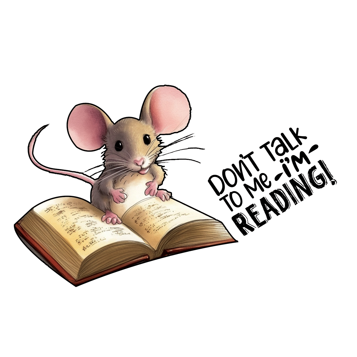 Bookworm Mouse - Reading Zone Stickers