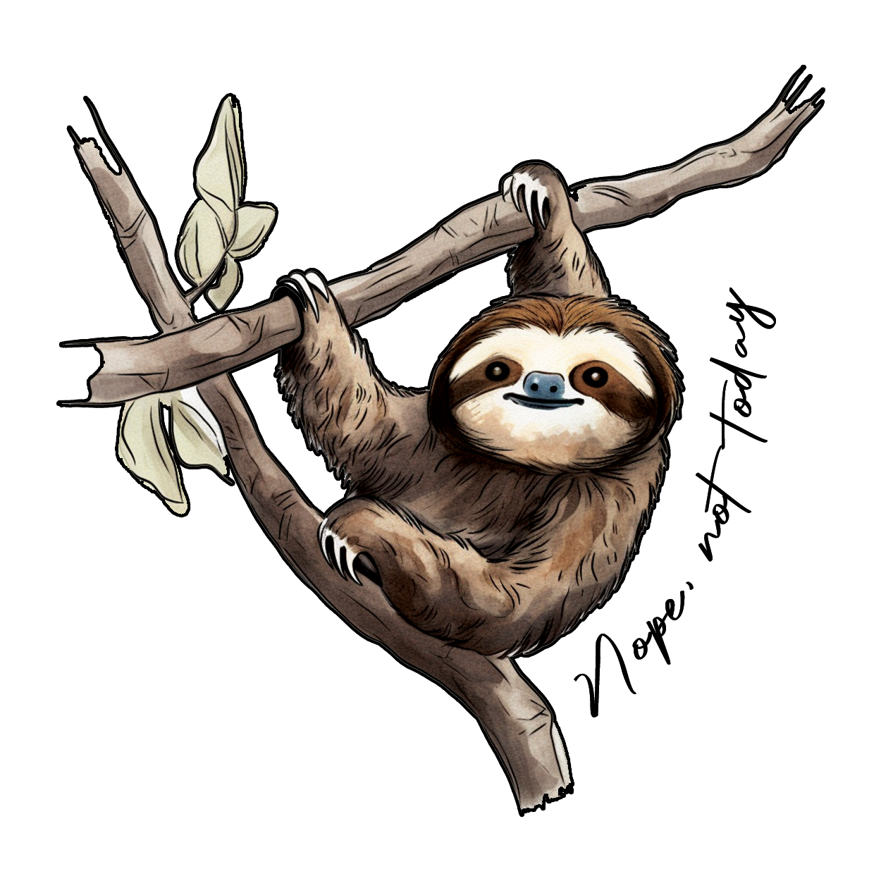 Slothful Vibes - Lazy Sloth Stickers