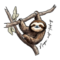 Slothful Vibes - Lazy Sloth Stickers