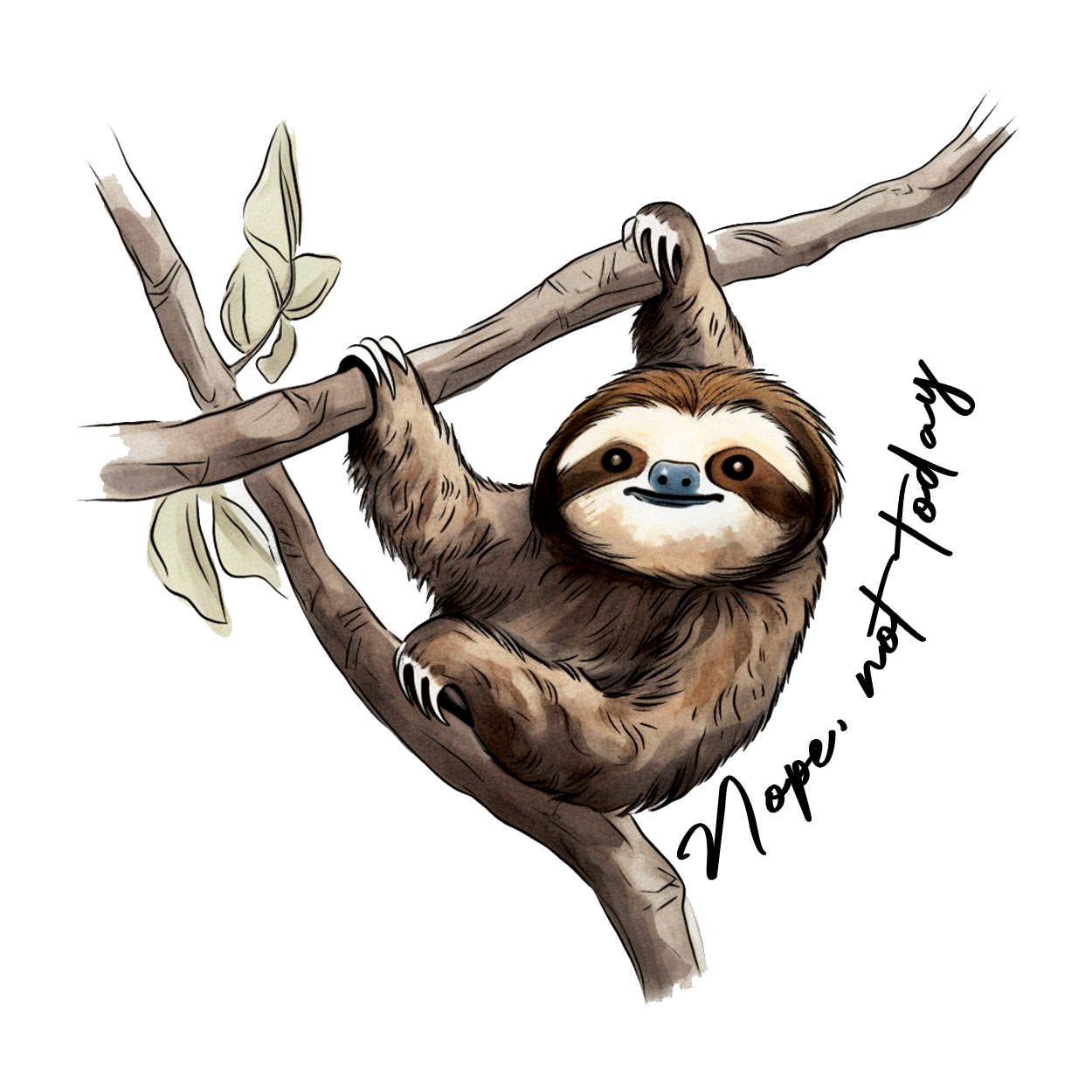 Slothful Vibes - Lazy Sloth Stickers