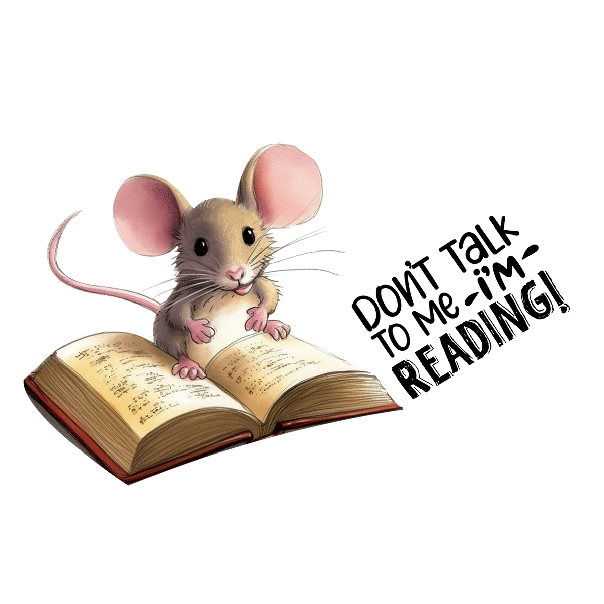 Bookworm Mouse - Reading Zone Stickers