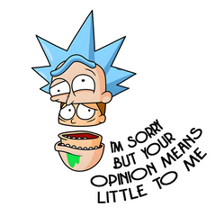 Sarcastic Portal - Rick's Realm Stickers