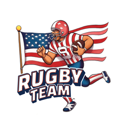 Rugby Team - Tackle the game with passion sticker