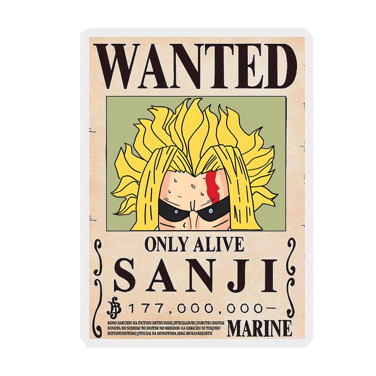 Sanji's Bounty - Alive & Kicking Stickers