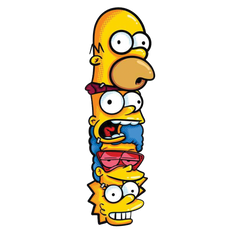 Eternal Optimism - Simpsons Stickers