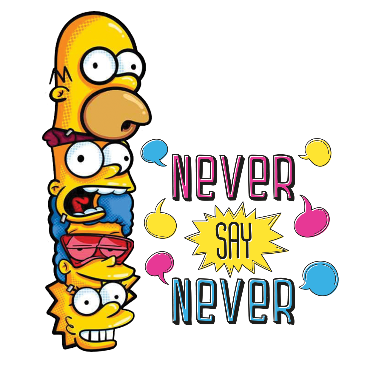 Eternal Optimism - Simpsons Stickers