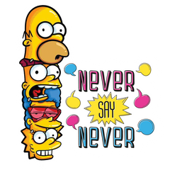 Eternal Optimism - Simpsons Stickers