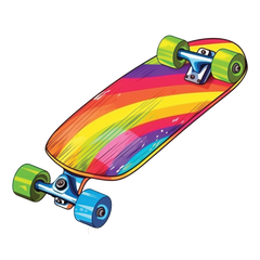 Skateboard - Ride with the boom of adrenaline sticker