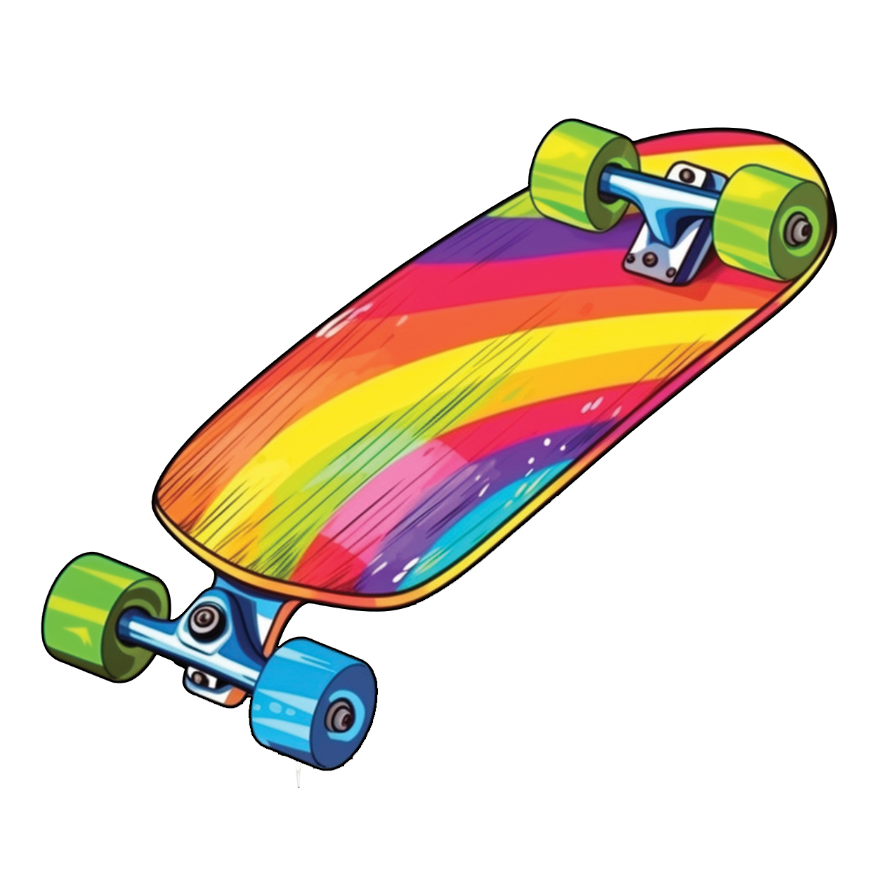 Skateboard - Ride with the boom of adrenaline sticker