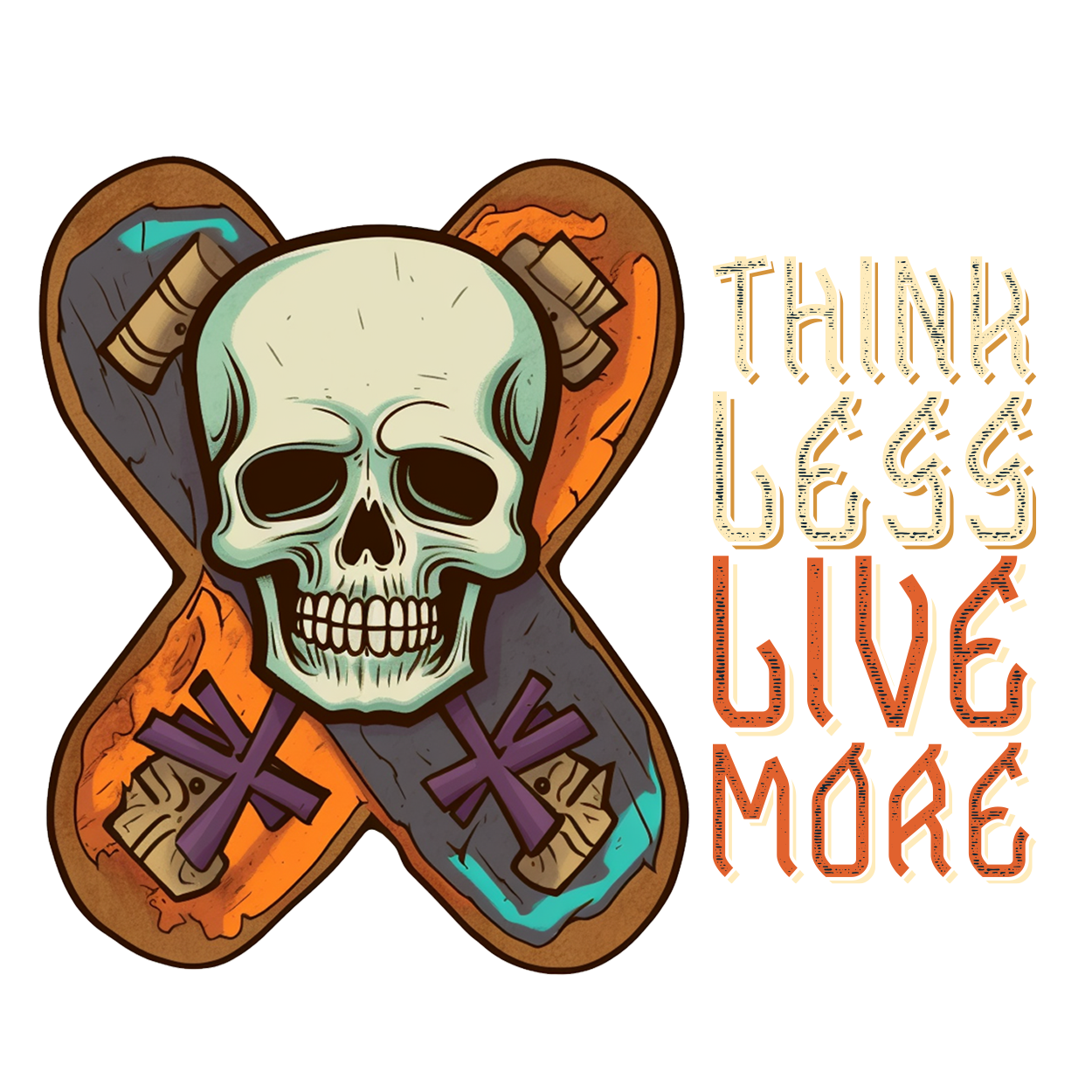 SkateLife Flow - Live More Stickers